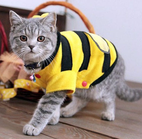 1Pcs Pet Clothes Cute Bees Dog Cat Clothes