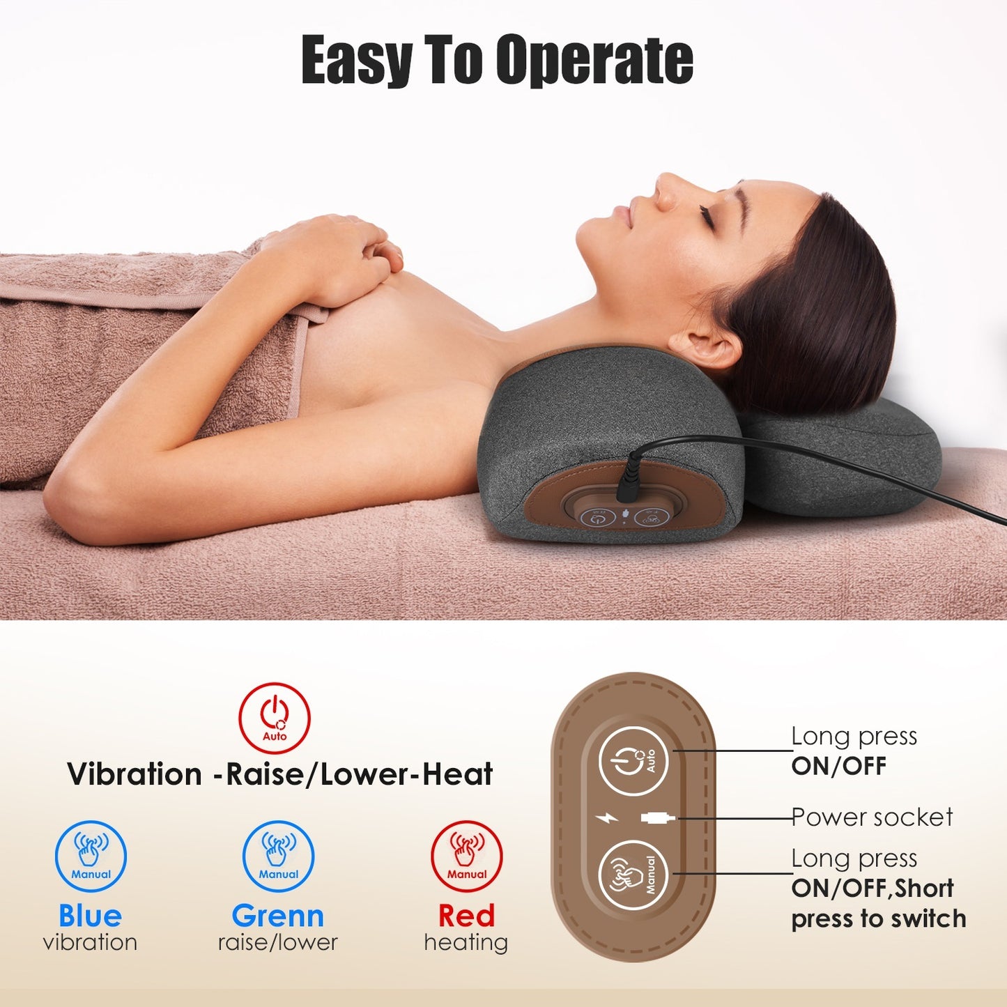 FisioRest™ 3-in-1 Neck Massager